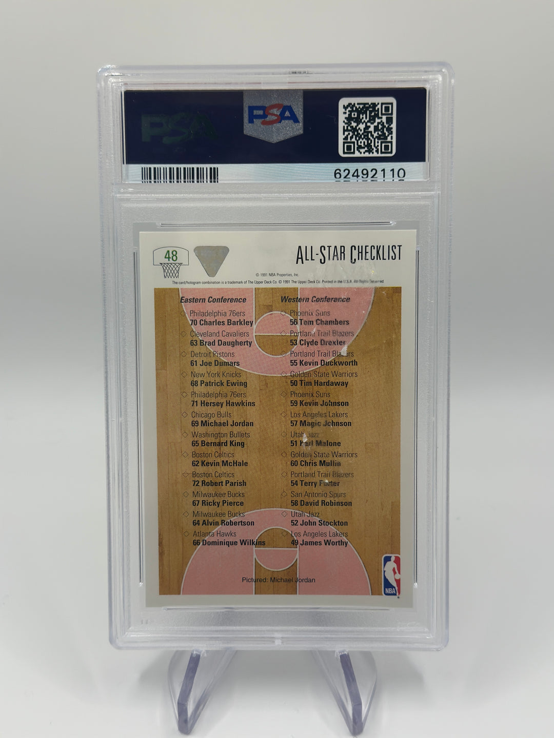 1991 Upper Deck Michael Jordan All Star #48 PSA 7