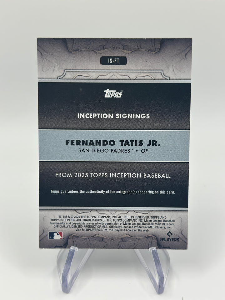 2025 Inception Fernando Tatis Jr. Silver Ink Auto /125