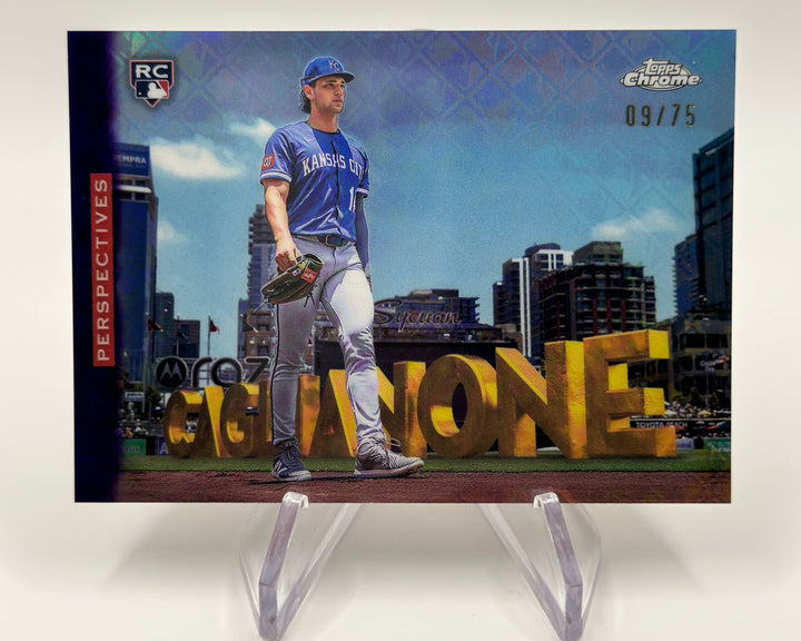2026 Topps Chrome Jac Caglianone Rookie Purple Perspectives /75 RC