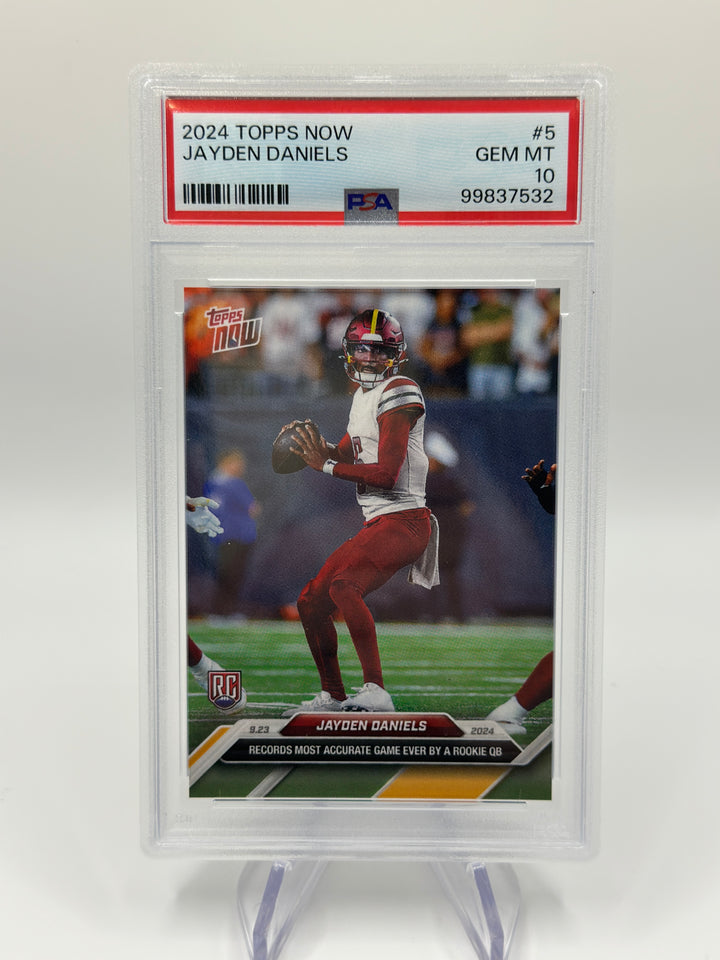 2024 Topps Now Jayden Daniels #5 PSA 10