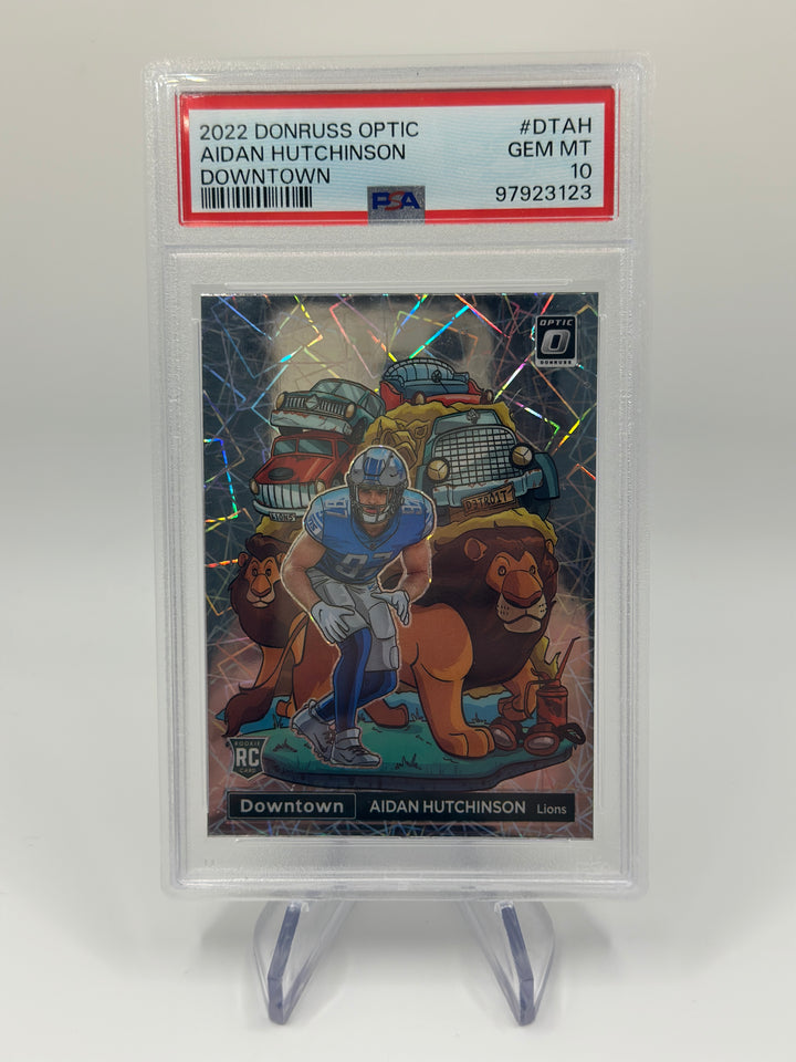 2022 Optic Aiden Hutchinson Downtown #DTAH PSA 10