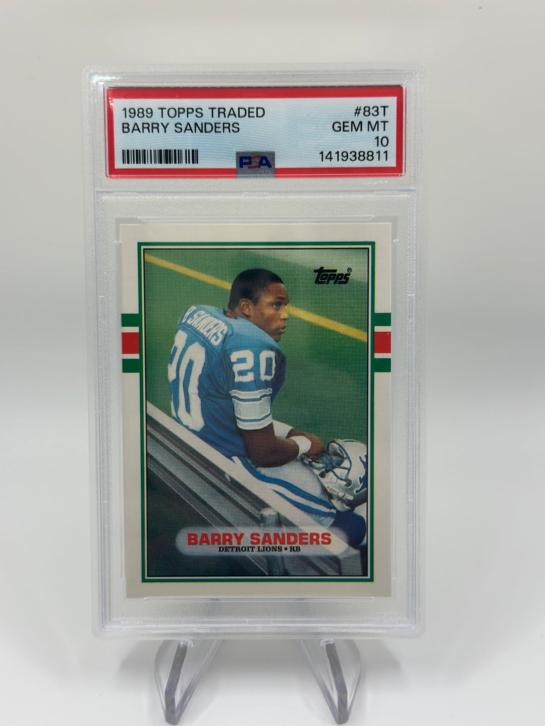 1989 Topps Traded Barry Sanders #83T PSA 10