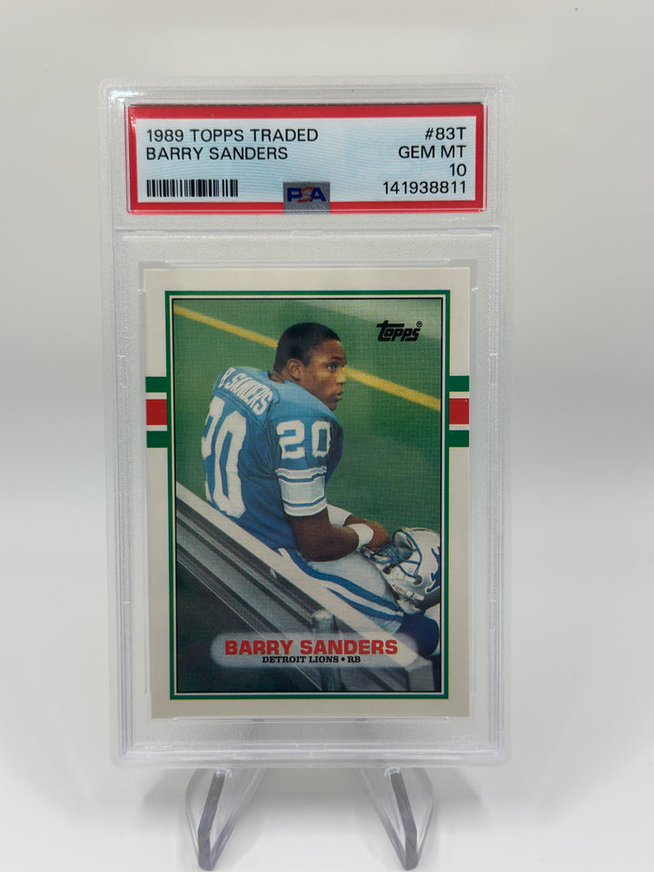 1989 Topps Traded Barry Sanders #83T PSA 10