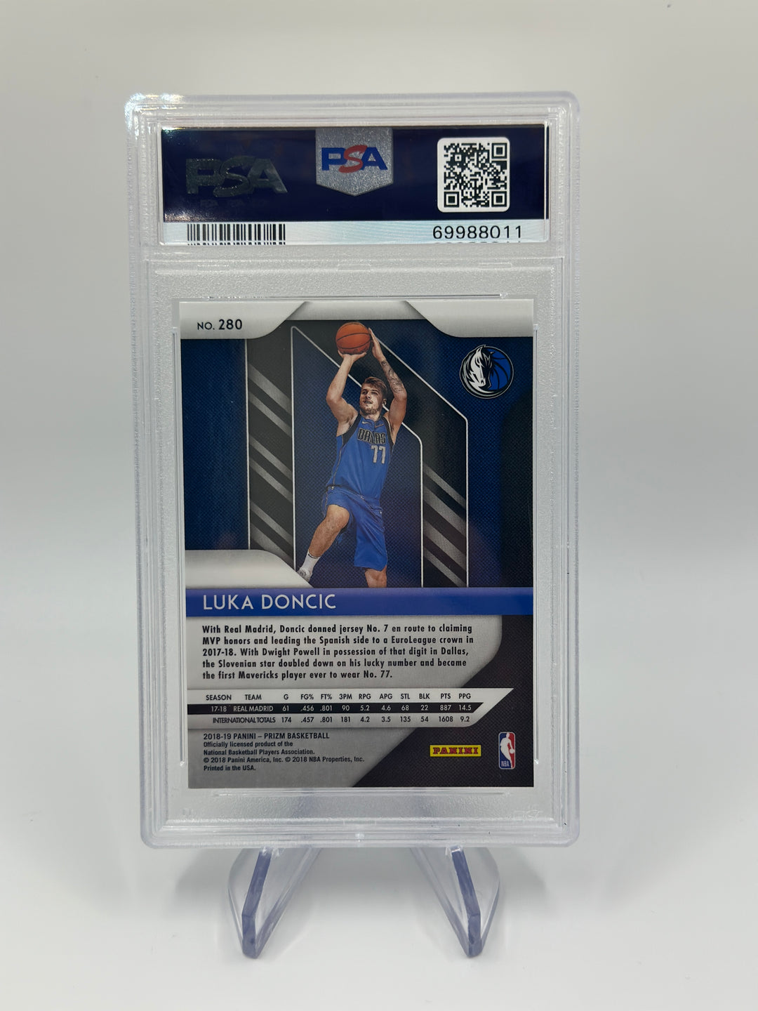 2018 Prizm Luka Doncic #280 PSA 10