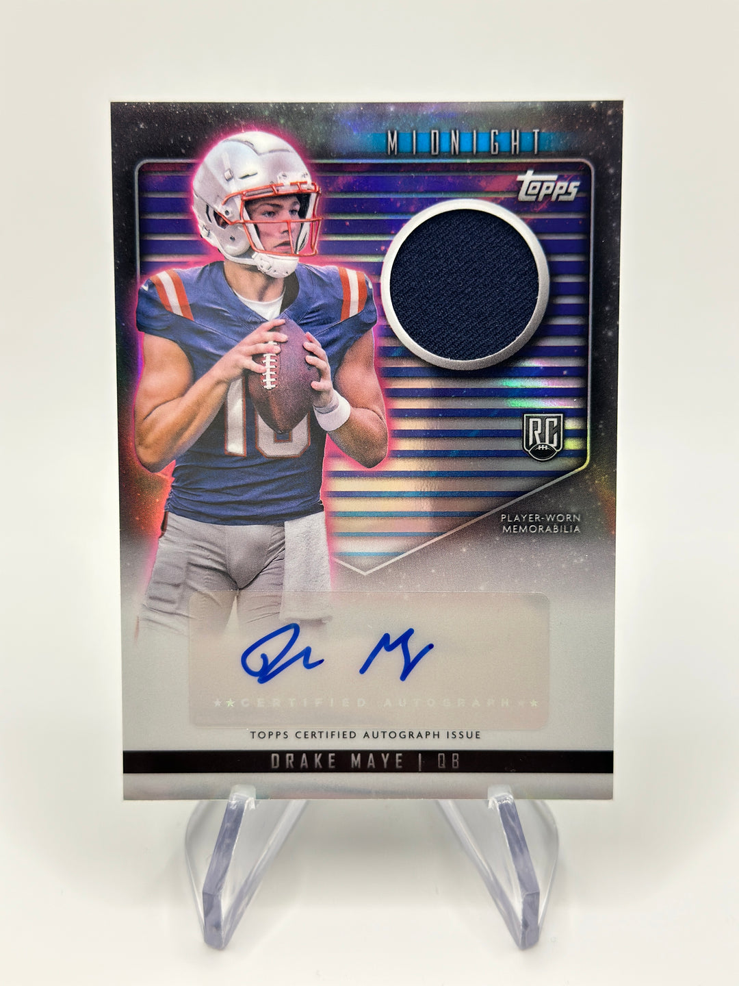 2024 Topps Midnight Drake Maye Auto #RJA-DM