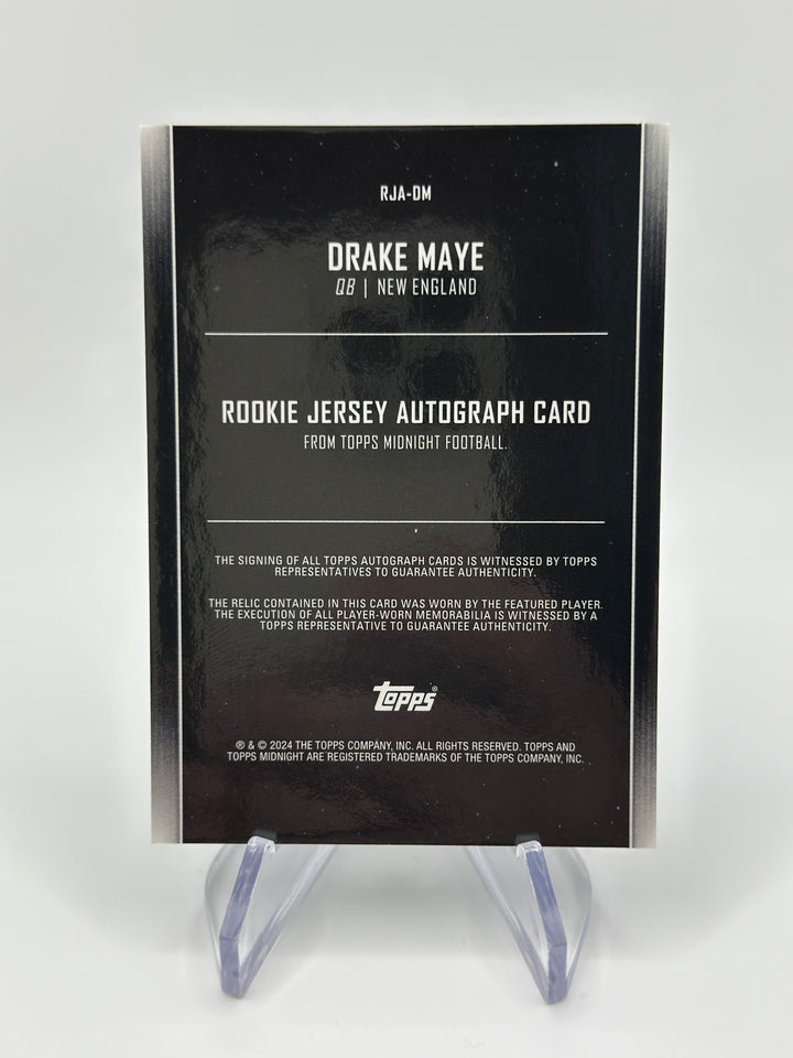 2024 Topps Midnight Drake Maye Auto #RJA-DM