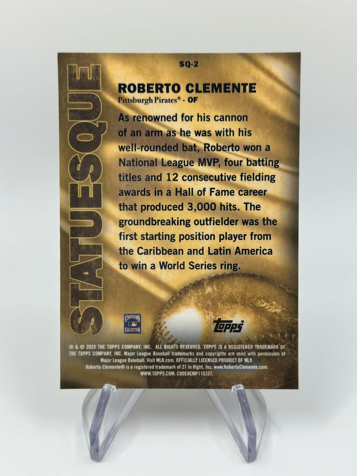 2025 Topps Gilded Roberto Clemente Statuesque SQ-2