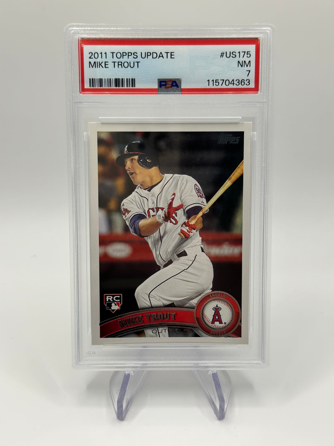 2011 Topps Update Mike Trout #US175 PSA 7