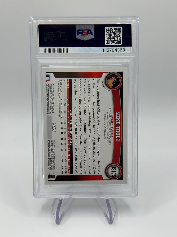 2011 Topps Update Mike Trout #US175 PSA 7