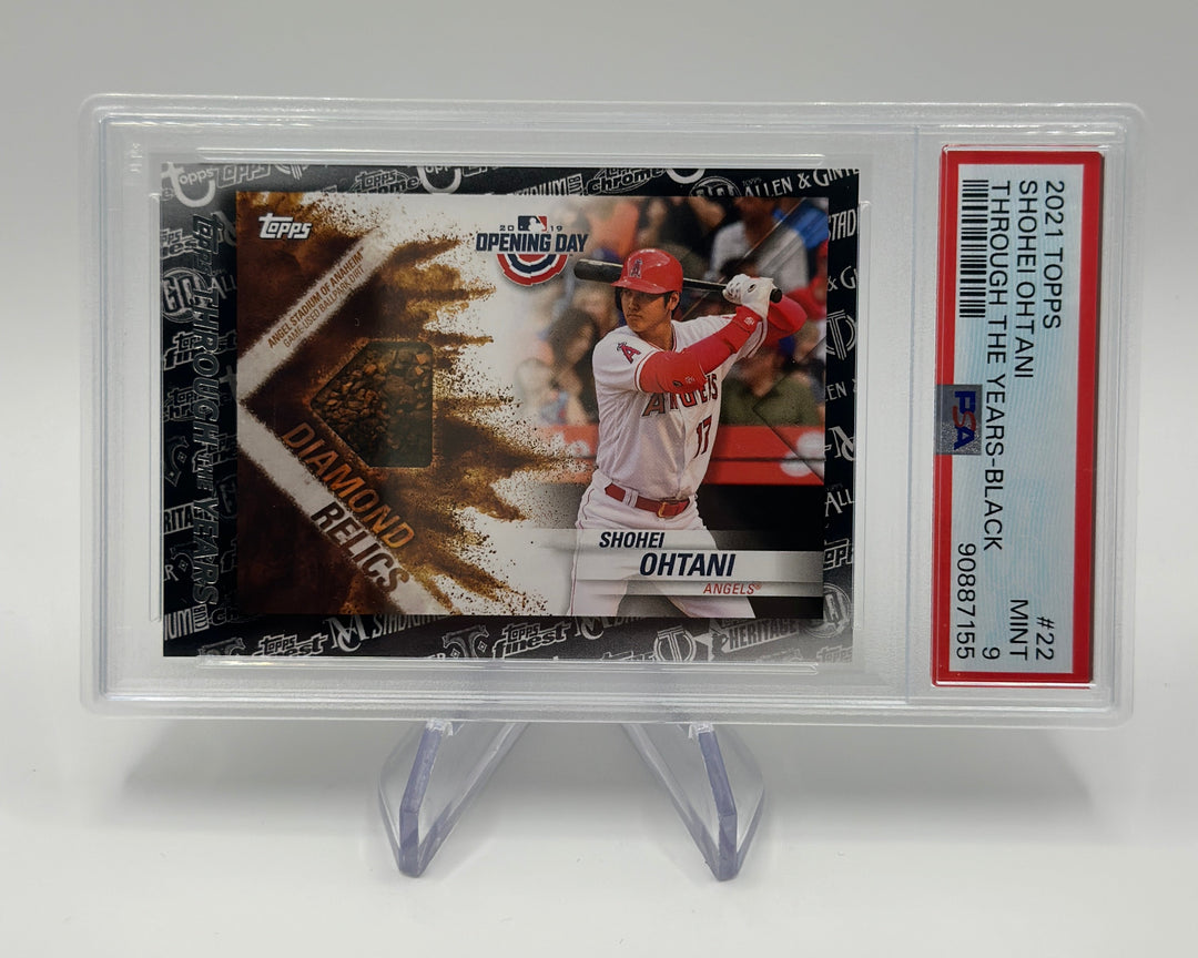 2021 Topps Shohei Ohtani Through the Years Black /299 #22 PSA 9