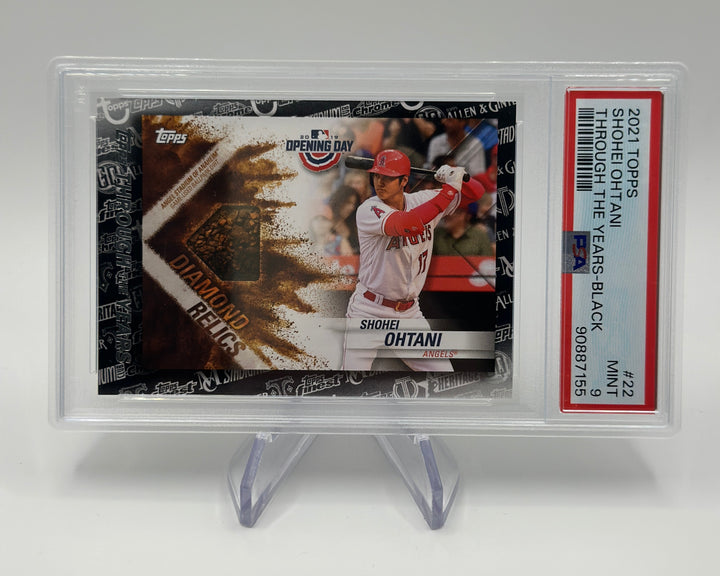 2021 Topps Shohei Ohtani Through the Years Black /299 #22 PSA 9