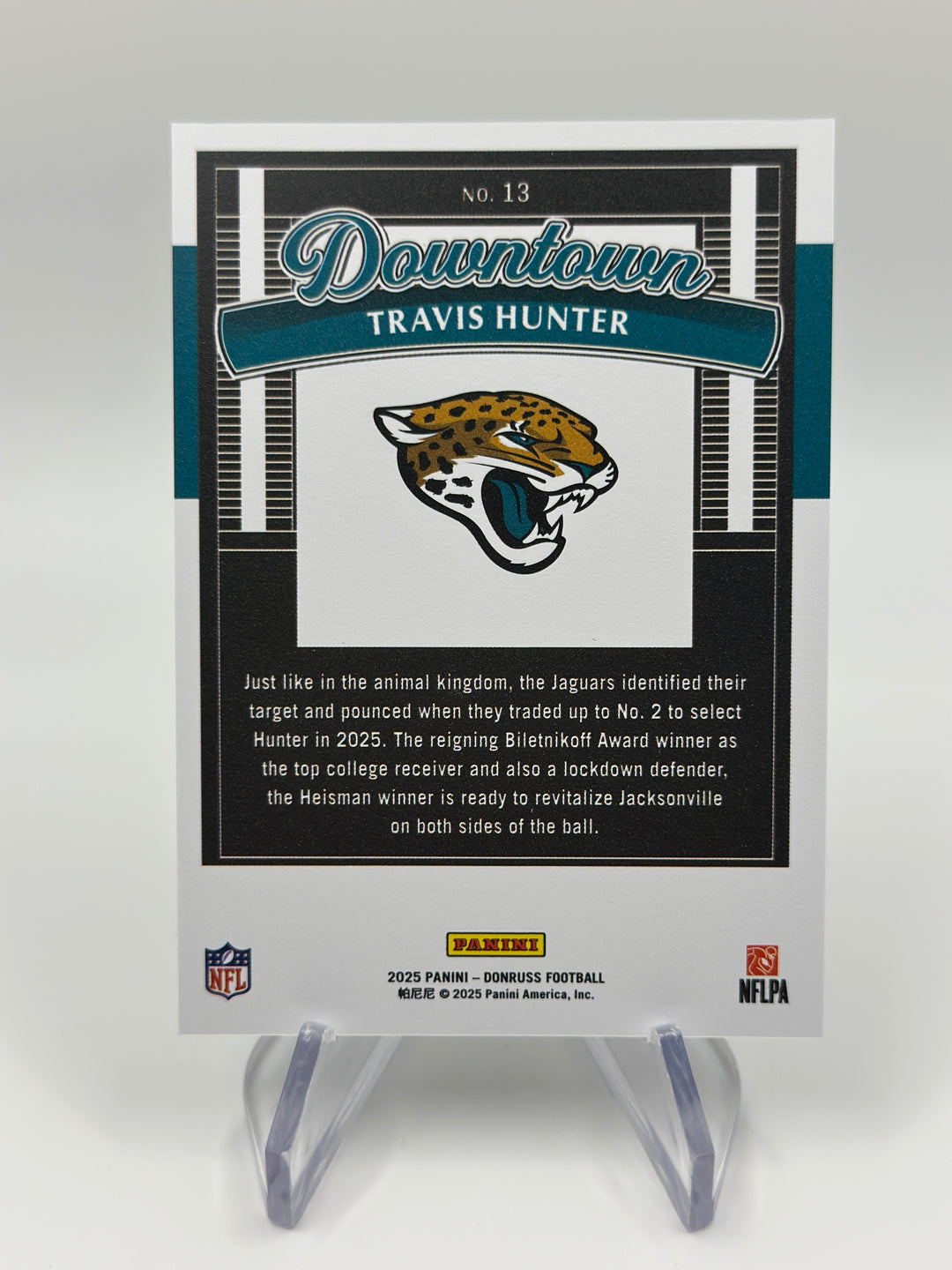 2025 Donruss Travis Hunter Downtown #13