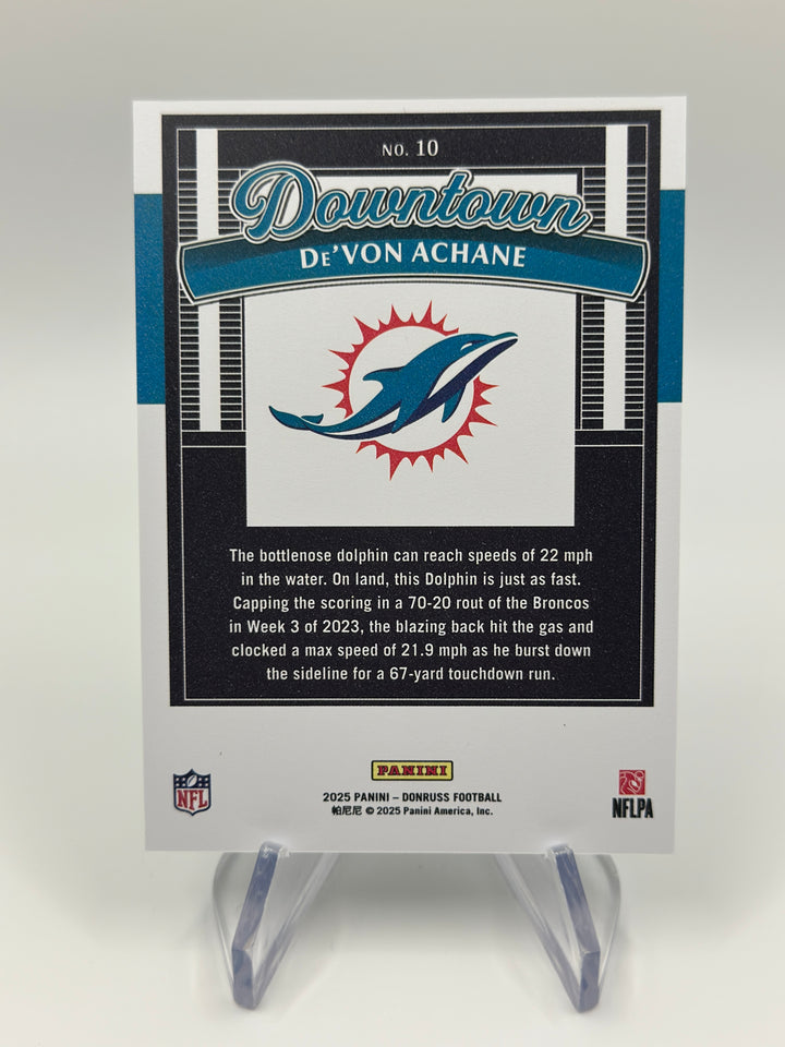 2025 Donruss De'Von Achane Downtown #10