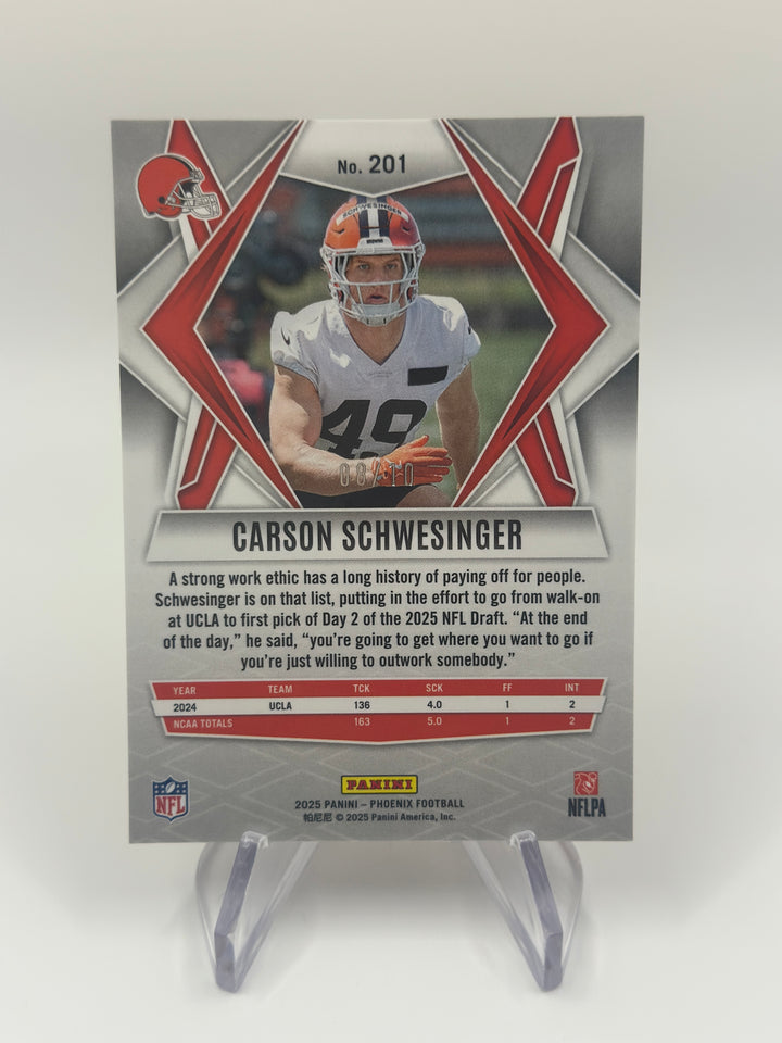 2025 Phoenix Carson Schwesinger Gold Pandora /10 #201
