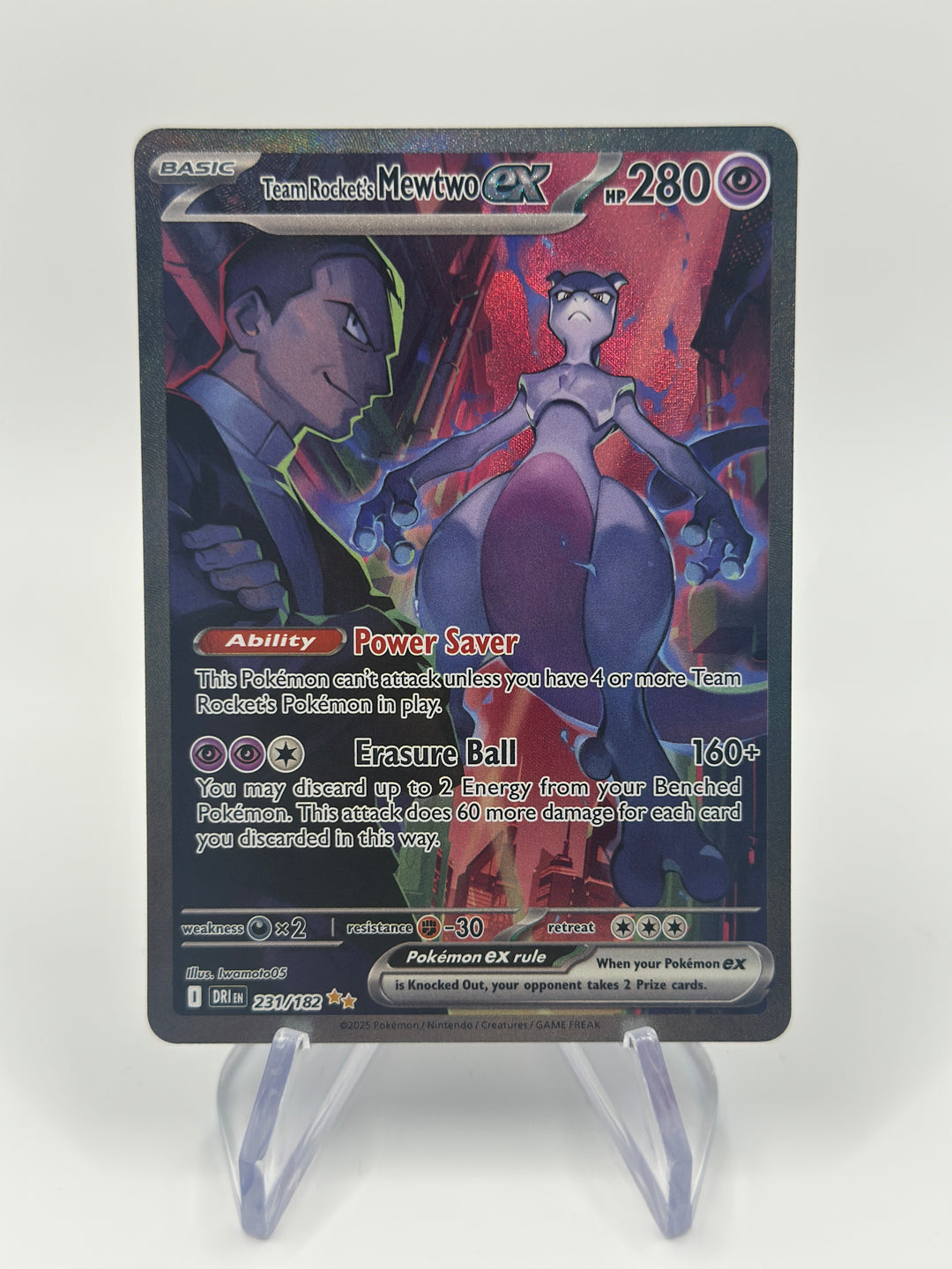 Pokémon Team Rocket's MewTwo Ex 231/182