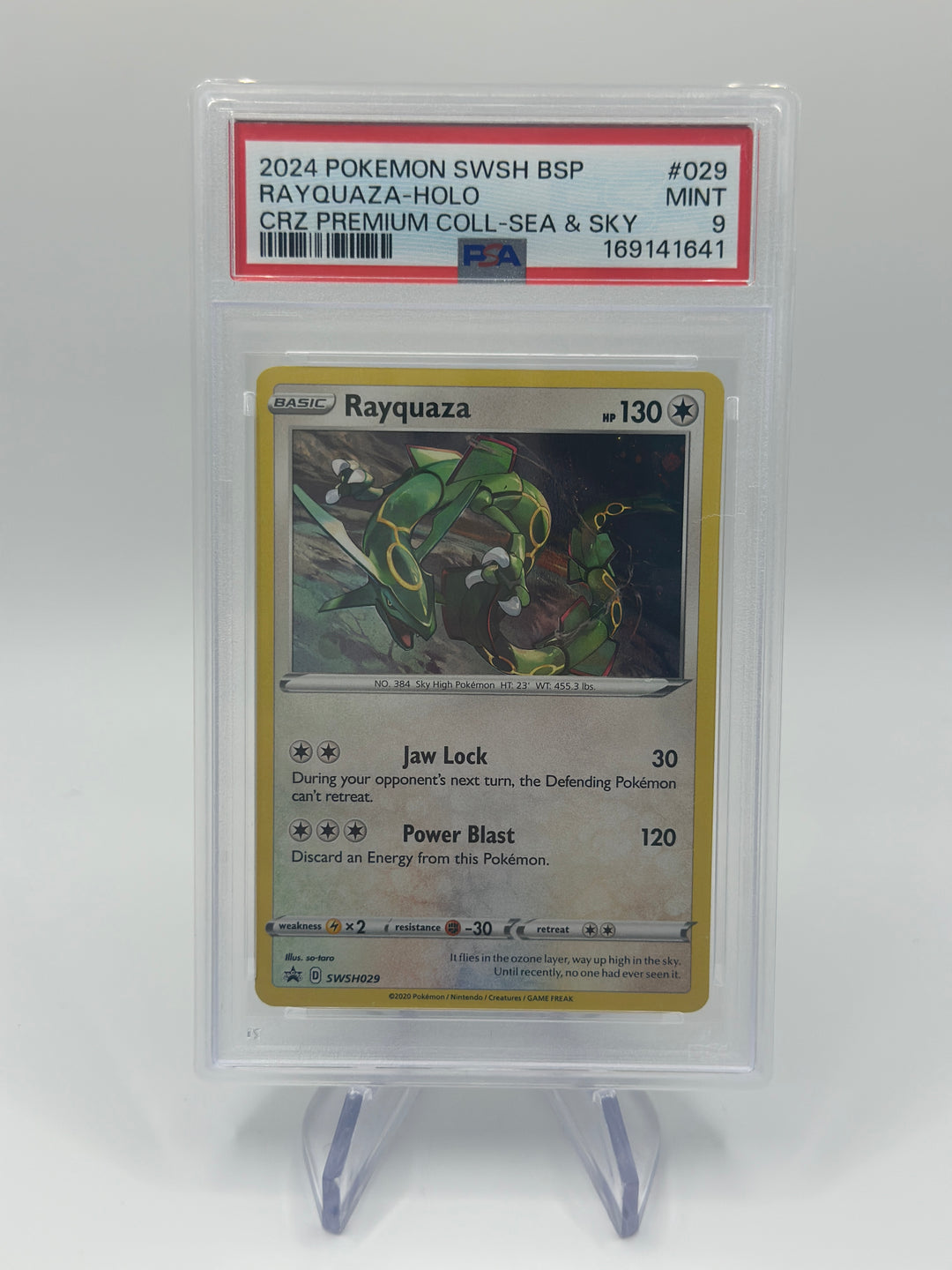 Pokémon Rayquaza Holo #29 PSA 9