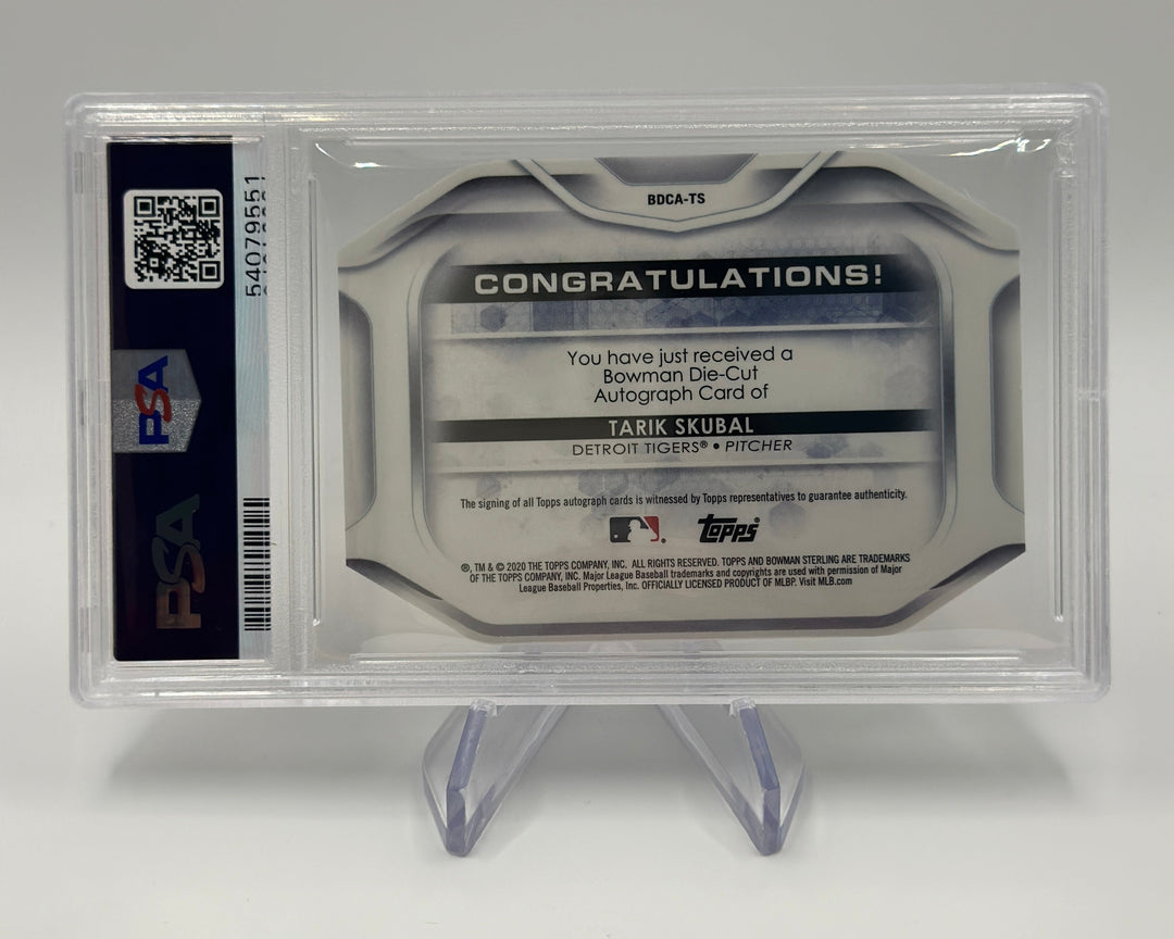 2020 Bowman Sterling Tarik Skubal Die-Cut Auto /99 #TS PSA 10