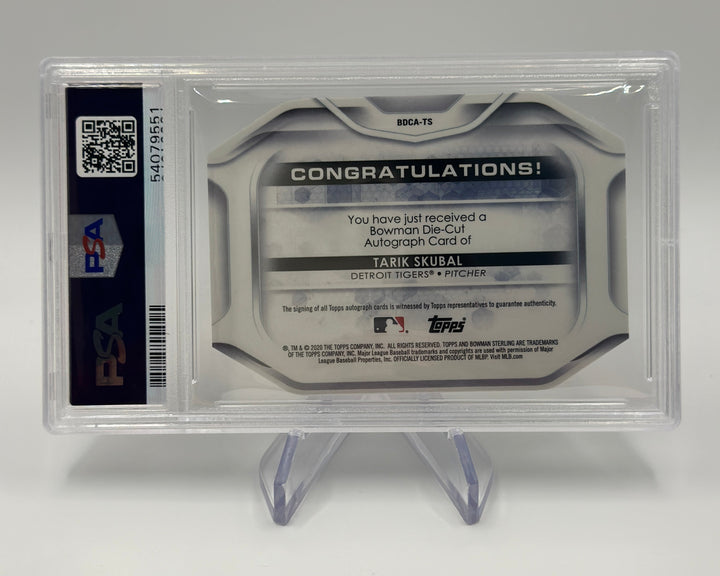 2020 Bowman Sterling Tarik Skubal Die-Cut Auto /99 #TS PSA 10