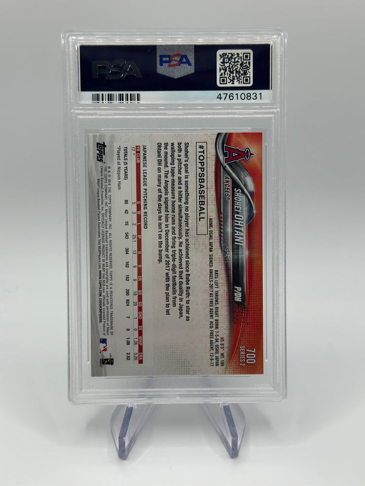 2018 Topps Shohei Ohtani Pitching #700 PSA 10