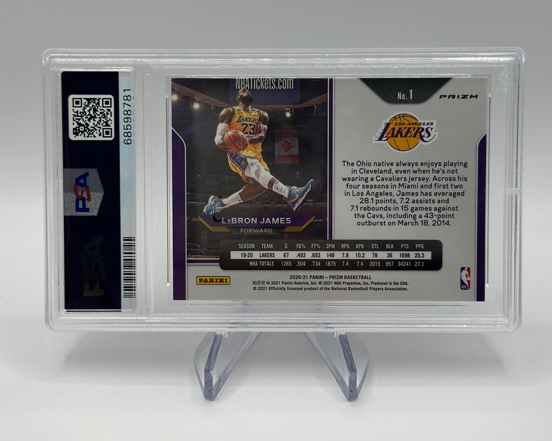 2020 Prizm Lebron James Silver #1 PSA 9
