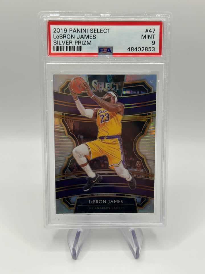 2019 Panini Select Lebron James Silver #47 PSA 9