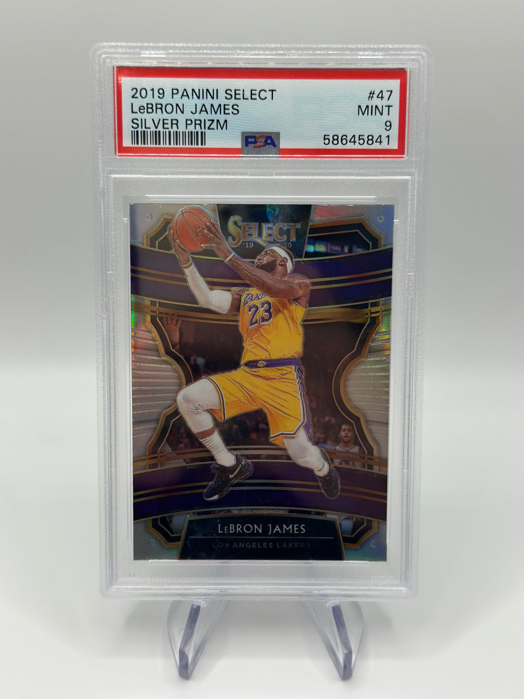 2019 Panini Select Lebron James Silver #47 PSA 9