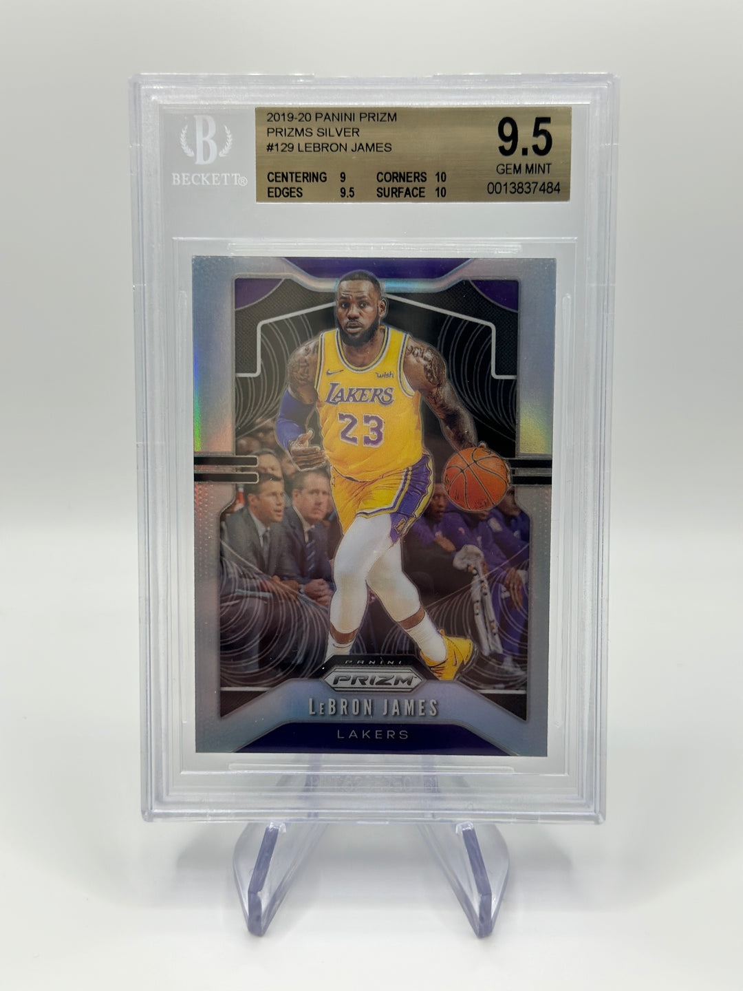 2019-20 Prizm Lebron James Silver #129 BGS 9.5