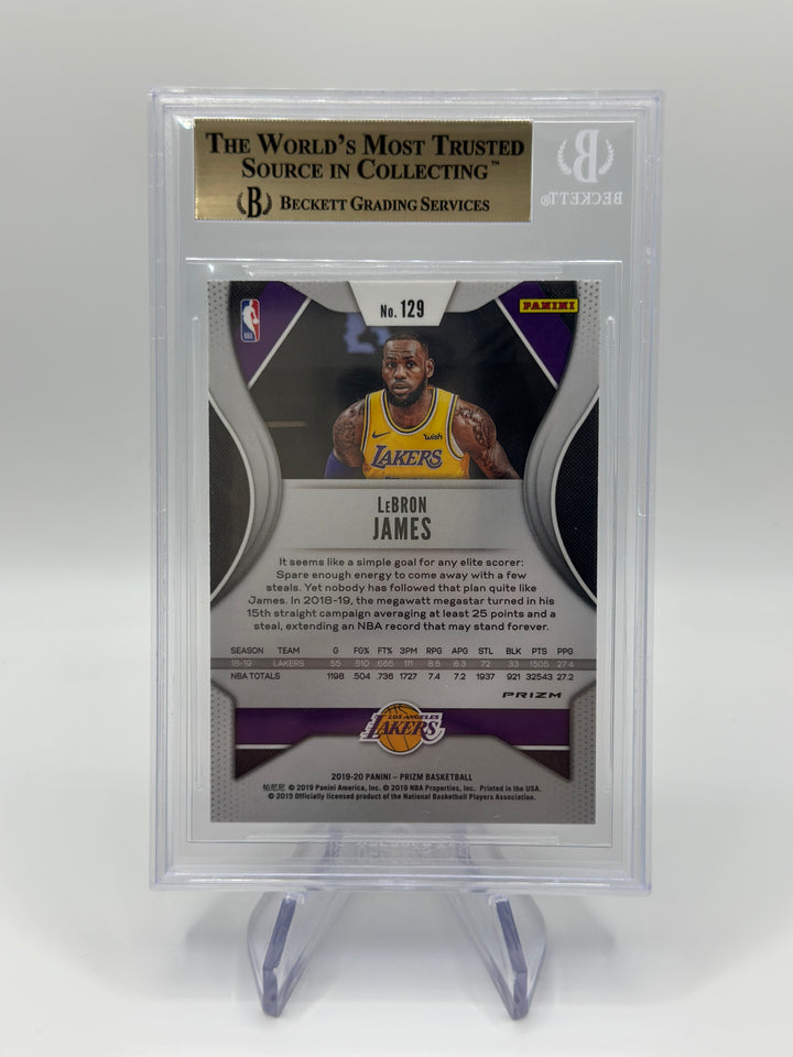 2019-20 Prizm Lebron James Silver #129 BGS 9.5