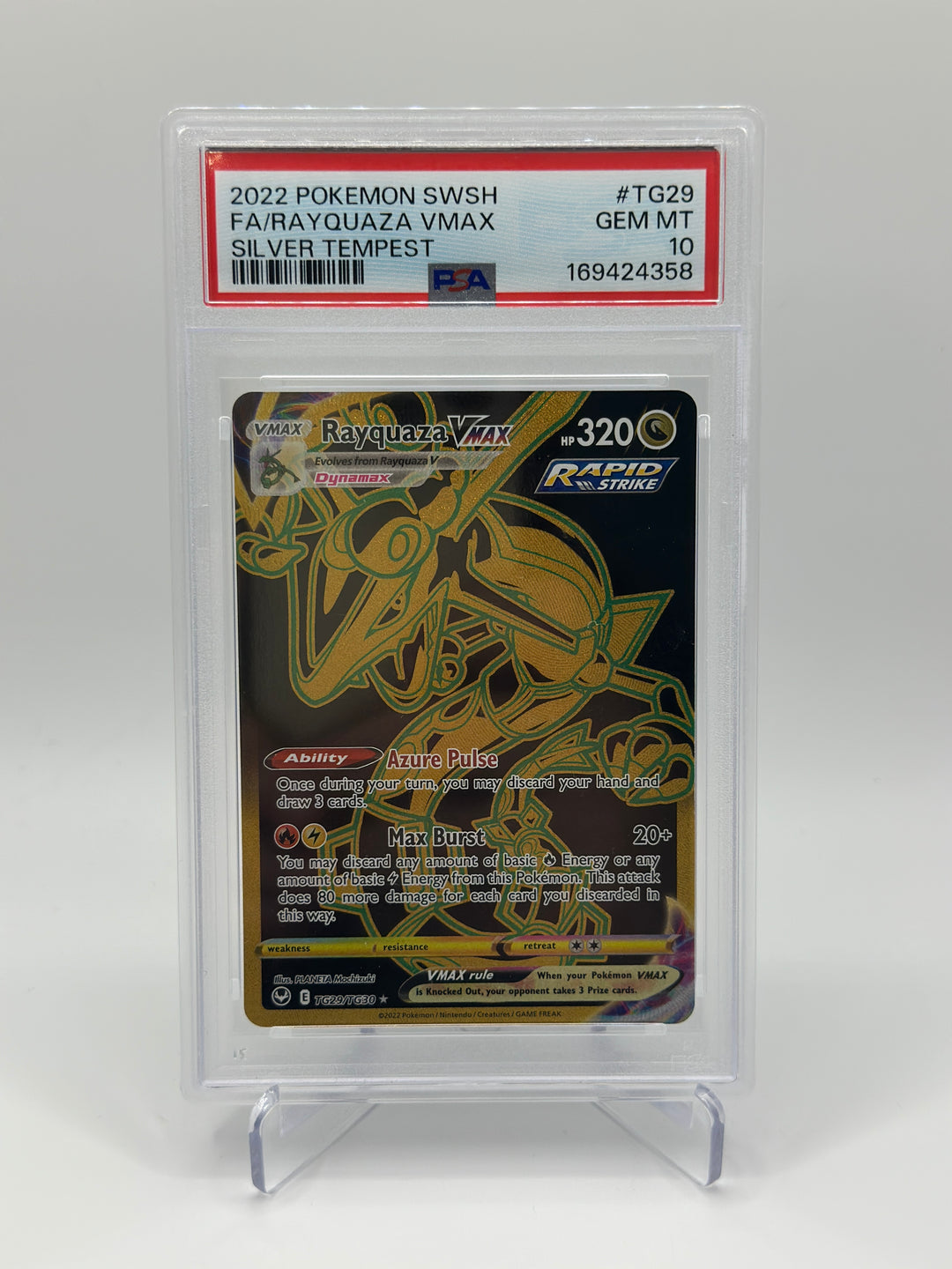 Pokémon Rayquaza VMAX #TG29 PSA 10