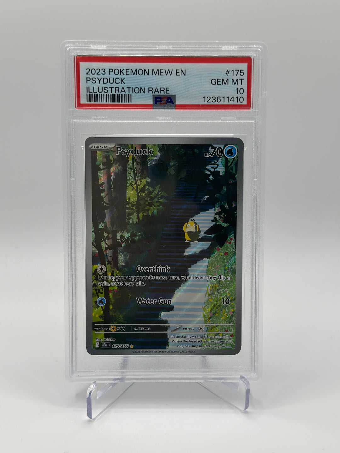 Pokémon Mew Phyduck IR #175 PSA 10