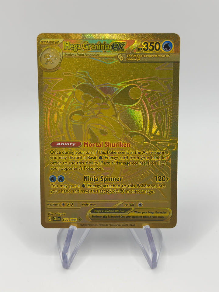 Pokémon Mega Greninja EX Gold 122/86