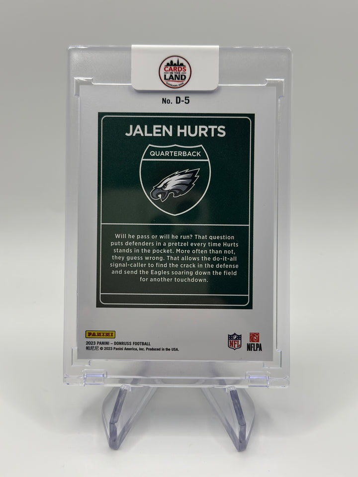 2023 Donruss Jalen Hurts Downtown #D-5