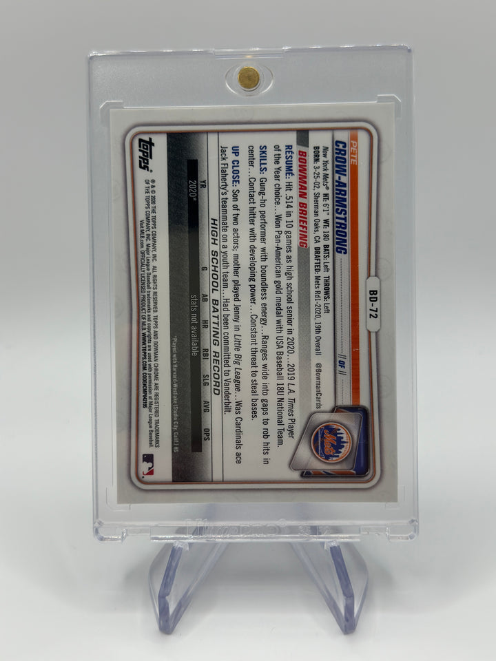 2020 Bowman Chrome Pete Crow Armstrong 1st /250