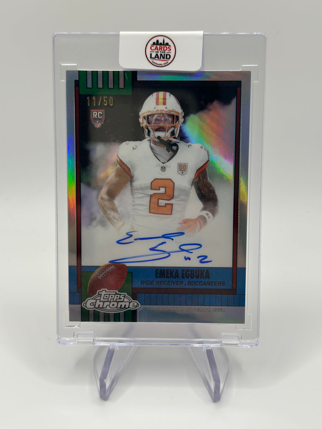 2025 Topps Chrome Emeka Egbuka 1990 Auto /50