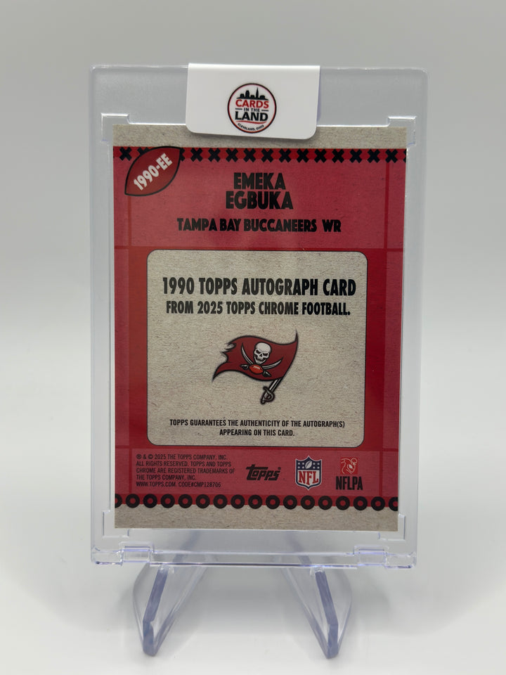 2025 Topps Chrome Emeka Egbuka 1990 Auto /50