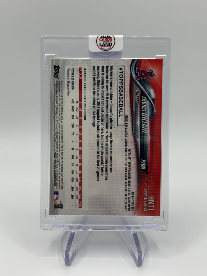 2018 Topps Chrome Shohei Ohtani Pitching #HMT1
