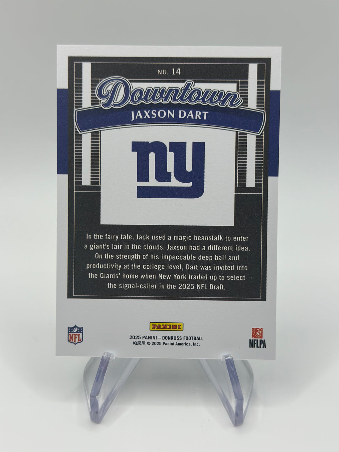 2025 Donruss Jaxson Dart Downtown #14 RC