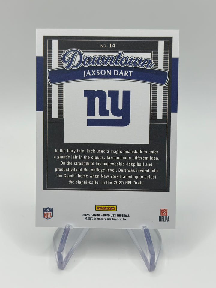2025 Donruss Jaxson Dart Downtown #14 RC