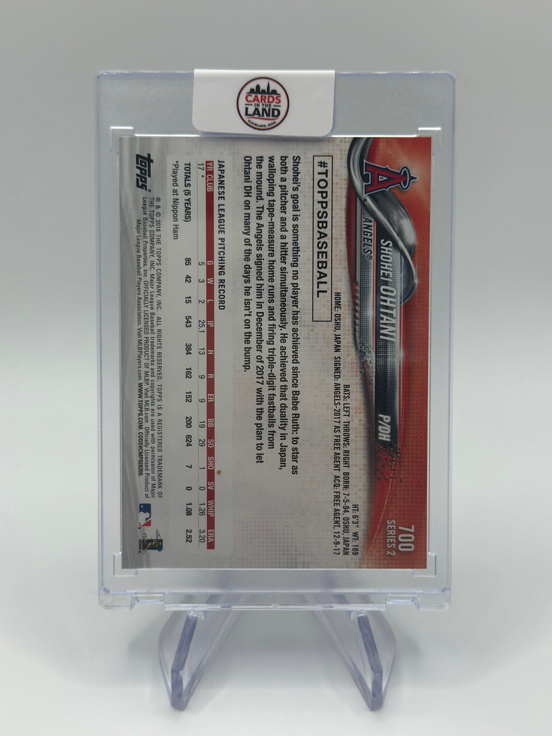 2018 Topps Series 2 Shohei Ohtani #700 (2)