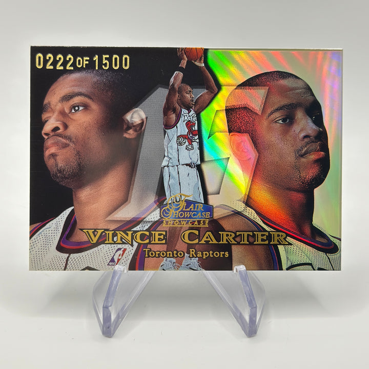 1998-99 Fleer Flair Showcase Vince Carter Row 1 Showpiece #25 SP /1500 Raptors