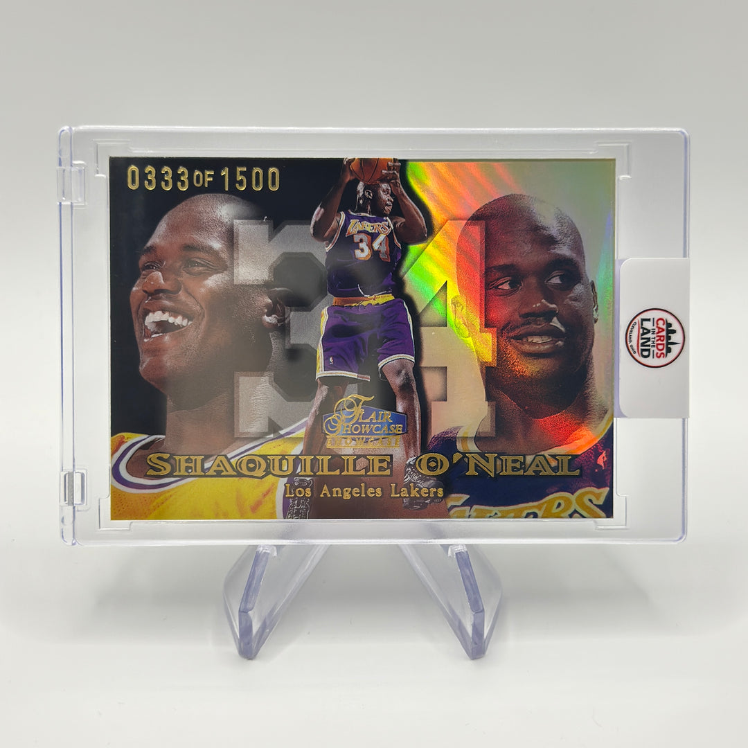 1998-99 Flair Showcase Shaquille O'Neal #7 Row /1500 Lakers