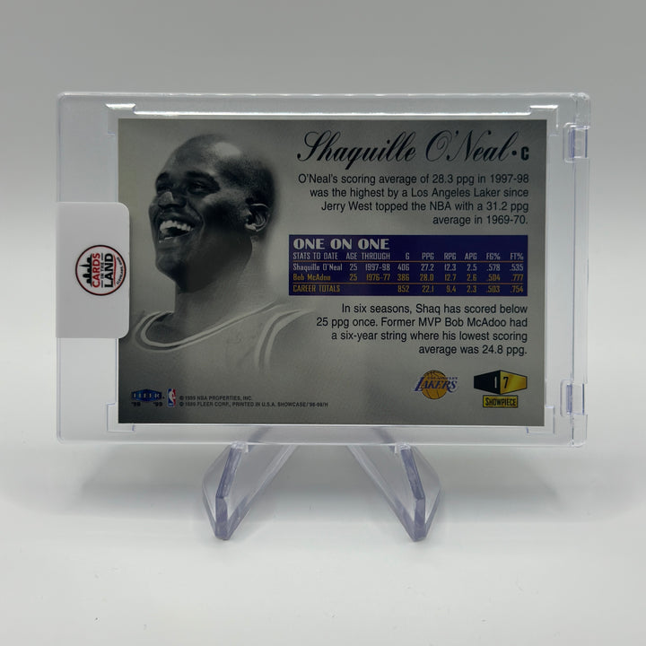 1998-99 Flair Showcase Shaquille O'Neal #7 Row /1500 Lakers
