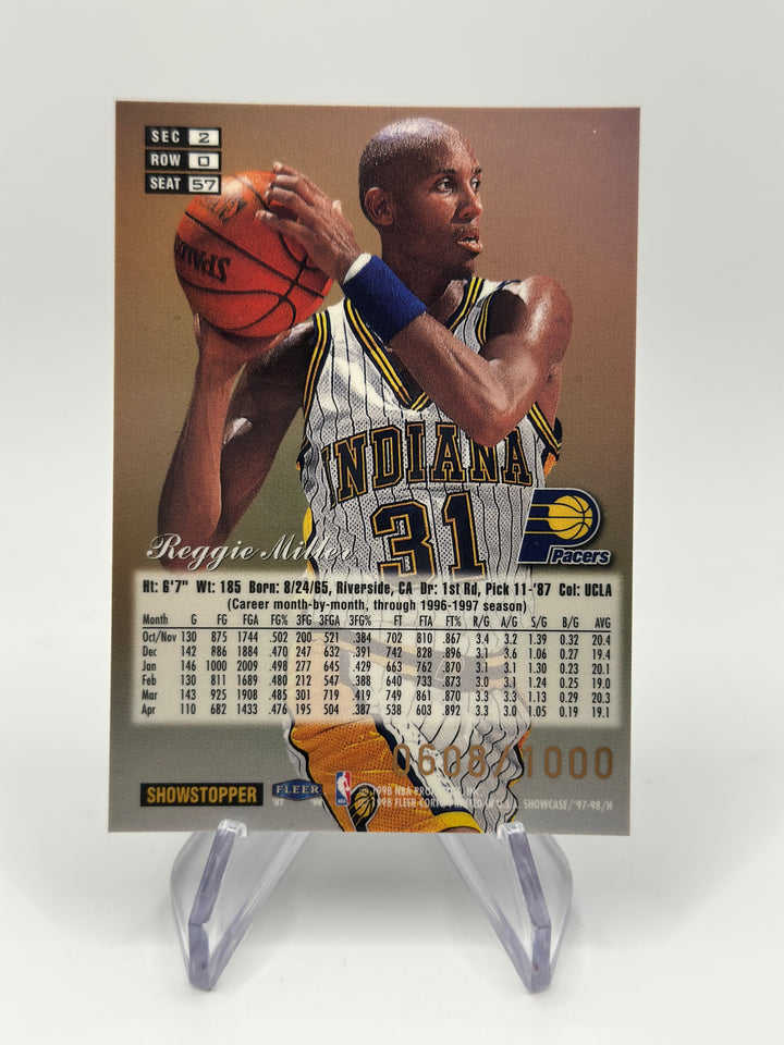 1997-98 Flair Showcase Reggie Miller #57 Row 0 /1000