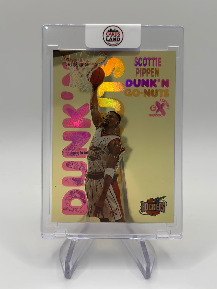 1998-99 Skybox x E-X Century Scottie Pippen Dunk'N Go Nuts #14DG Rockets