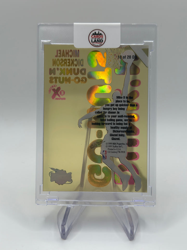1998-99 SkyBox E-X Century Michael Dickerson Rockets Dunk'n Go-Nuts #18 DG