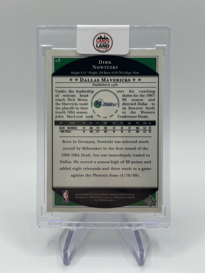 1999-00 Dirk Nowitzki Ultimate Victory Parallel #18 /100