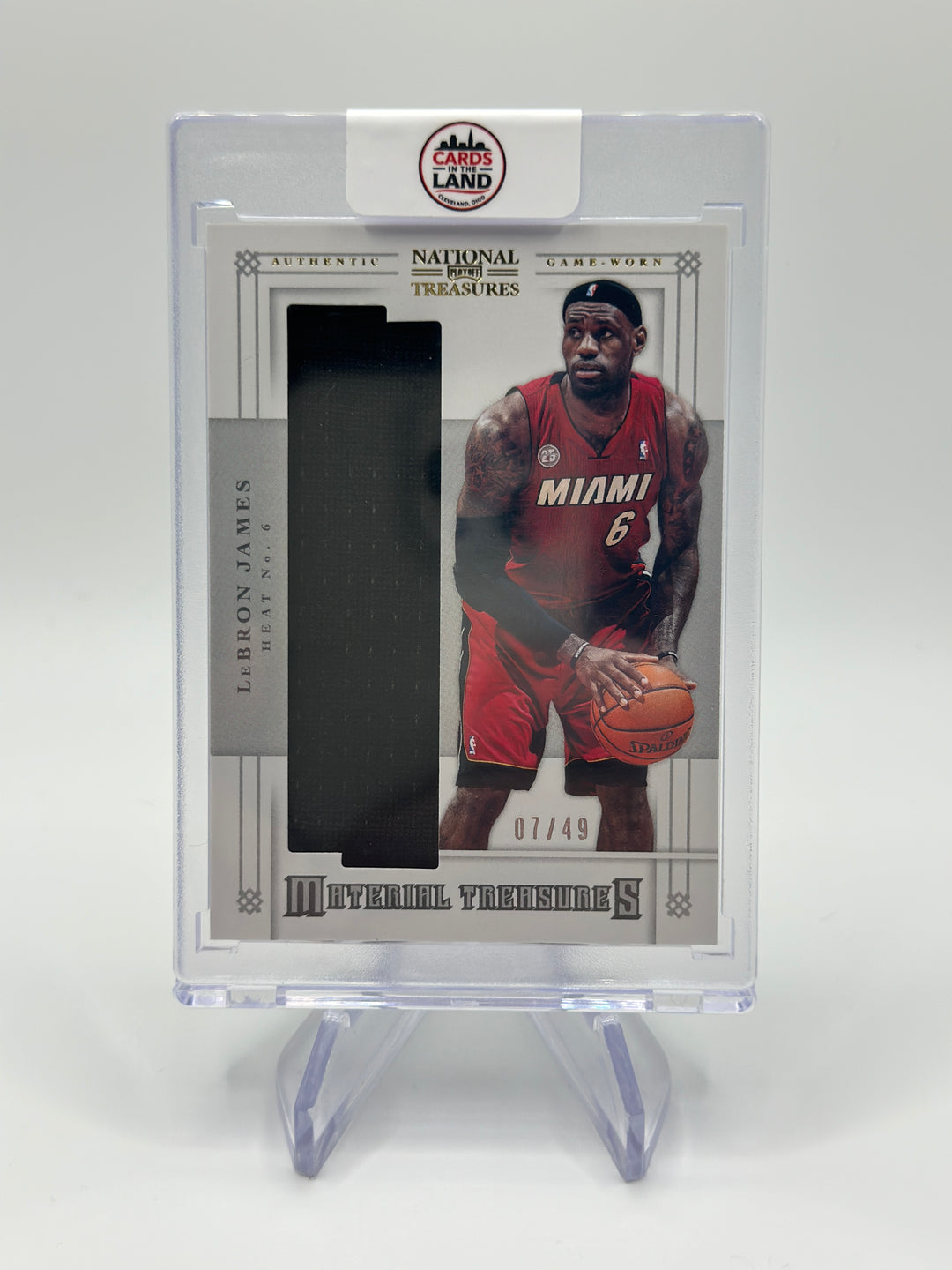 2012-13 Panini National Treasures #66 LeBron James Game-Worn Material Treasures /49