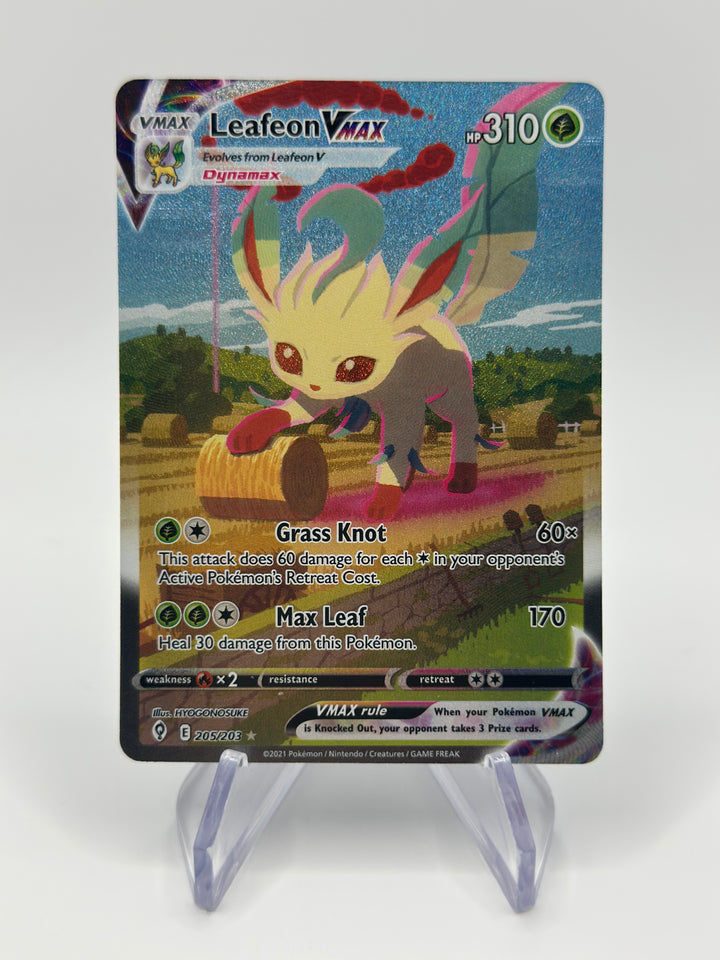 Pokémon Leafeon VMAX 205/203 Alternate Art Evolving Skies