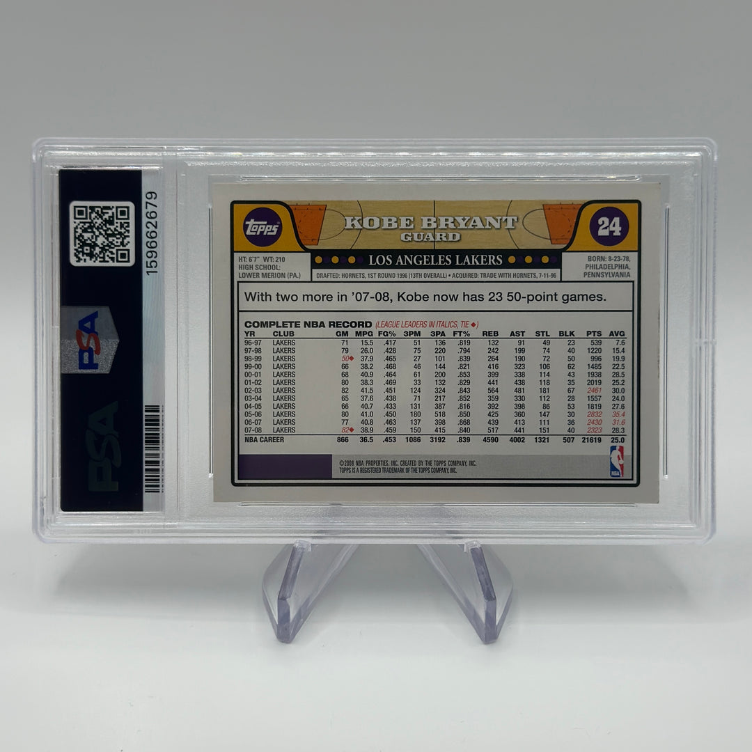 2008-09 Topps Kobe Bryant #24 PSA 6.5