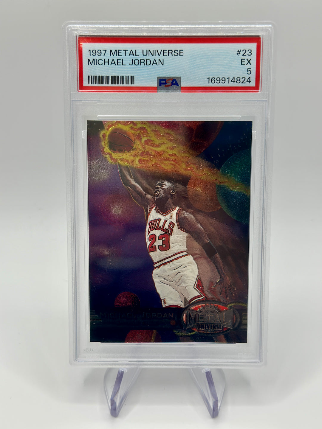 1997 Metal Universe Michael Jordan #23 PSA 5